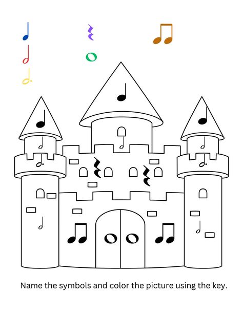 Kids Songs With Actions, Piano Worksheets, Music Activity, Music Activities For Kids, Music Notes Art, Music Lessons For Kids, Homeschool Worksheets, Music Worksheets, Music Crafts