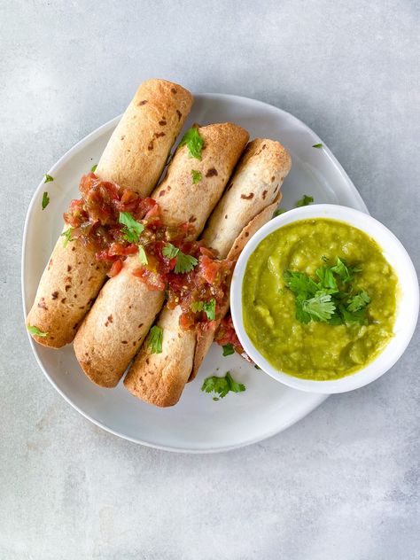 Jackfruit Taquitos - MegUnprocessed Jackfruit Taquitos, Bad Boys For Life, Jackfruit Sandwich, Cashew Sour Cream, Bbq Jackfruit, Jackfruit Recipes, Meat Replacement, Oven Recipe, Oven Cooking