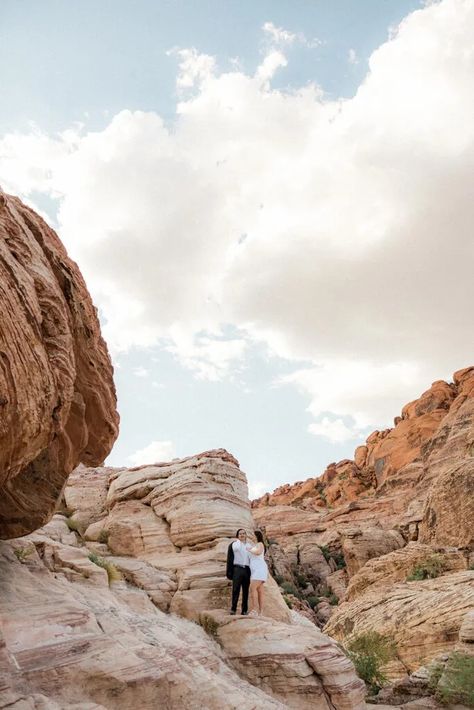 Romantic and Editorial Red Rock Canyon Engagement Session - thecombscreative.com Las Vegas Photoshoot, Las Vegas Engagement Photos, Vegas Photoshoot, Red Rock Canyon Las Vegas, Vegas Engagement, Las Vegas Engagement, Red Rock Canyon, Destination Engagement, Destination Wedding Photos