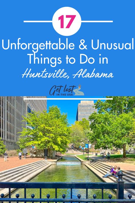 When you think about things to do in Huntsville, Alabama, you probably think of the U.S. Space & Rocket Center (which is phenomenal), but if you think that's all there is to Huntsville, you're wrong! This article is a must read when planning a Huntsville itinerary. It has the best things to do in Huntsville, AL, including unusual top attractions and quirky hidden gems you have to see! Huntsville Alabama Things To Do, 50 States Travel, Huntsville Botanical Gardens, Ghost Walk, Alabama Travel, Huntsville Alabama, Spring Park, Space Rocket, Unusual Things