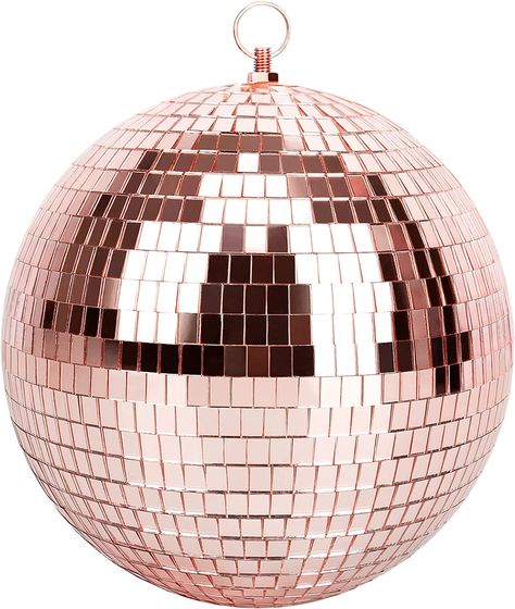 Friendsgiving Dinner Party Decor, Last Disco Bachelorette Party, Last Disco Bachelorette, Disco Ball Decor, Disco Bachelorette Party, Wedding Disco, Black And Gold Party Decorations, Party Decorations Christmas, Pink Disco Ball