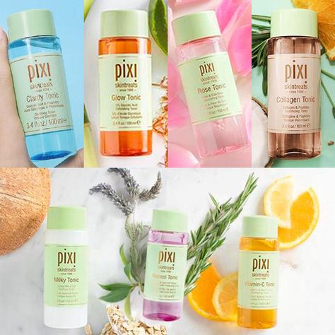 Pixie Toner, Pixi Skintreats, Beautiful Glowing Skin, Glow Tonic, Pixi Beauty, Combo Skin, Uneven Skin Texture, Layers Of Skin, Even Out Skin Tone