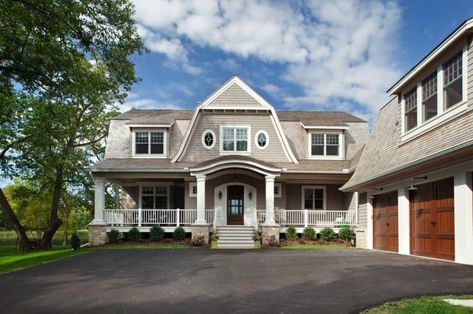 Tour a dreamy Nantucket style home with a farmhouse twist in Minnesota Nantucket Style Homes Exterior, Nantucket Style Homes, Nantucket Home, Nantucket Style, Homes Exterior, Gambrel Roof, Tiny House Trailer, Tudor Style Homes, Beach Cottage Decor