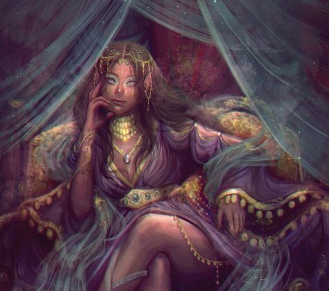 Queen Of Thieves, Elf Queen, Queen Drawing, Fantasy Witch, Female Character Concept, Concept Art Character, Dnd Art, Fantasy Paintings, High Fantasy