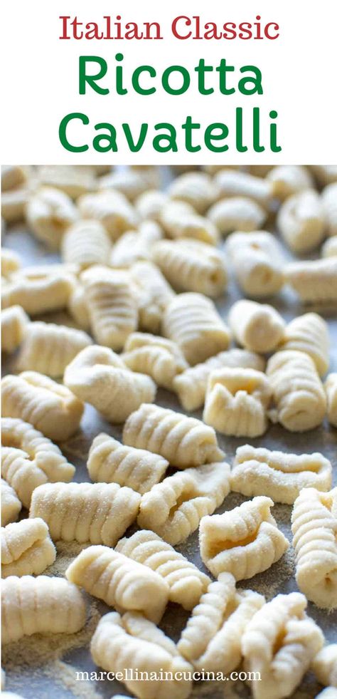 Cavatelli Pasta Recipe, Pasta Recipes Homemade, Handmade Pasta Recipe, Cavatelli And Broccoli, Cavatelli Recipe, Delicious Shots, Cavatelli Pasta, Homemade Pasta Dough, Homemade Pasta Recipe