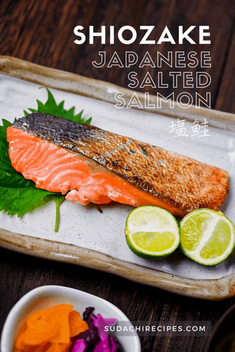 Sudachi Recipes, Breakfast Salmon, Chef Taro, Japanese Breakfast Traditional, Salted Salmon, Oven Salmon, Salmon Breakfast, Easy Japanese Recipes, Japanese Recipe