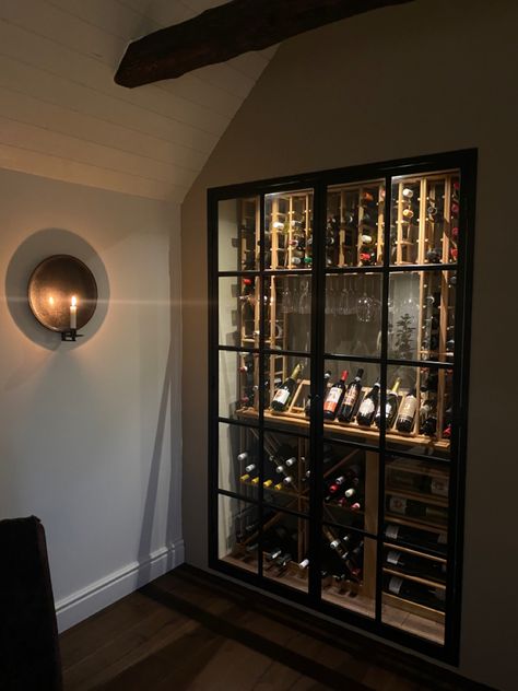 Built In Bar Cabinet, Wine Wall Display, Cellar Bar, Wine Room Design, Whiskey Room, Wine Closet, Snug Room, Home Wine Cellars, Multipurpose Furniture