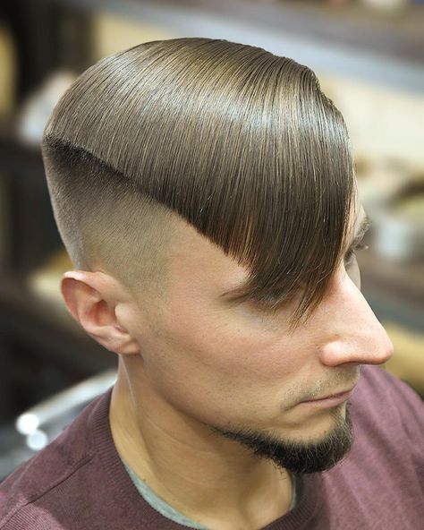 awesome 60 Awesome Asymmetrical Haircuts for Men - Feel the Vibe Check more at http://machohairstyles.com/best-asymmetrical-haircuts/ Hair Asymmetrical, Mens Haircut Back, Asymmetrical Haircuts, Side Part Haircut, Amber Hair, Asymmetrical Haircut, Hipster Hairstyles, Asymmetrical Hairstyles, Long Hair On Top