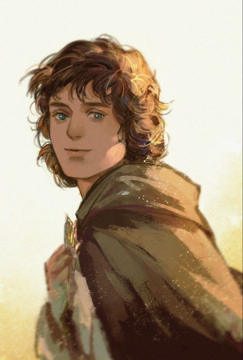 Bilbo And Frodo, Lotr Fanart, Tolkien Hobbit, Hobbit Art, Middle Earth Art, Tolkien Books, Frodo Baggins, Into The West, Elijah Wood