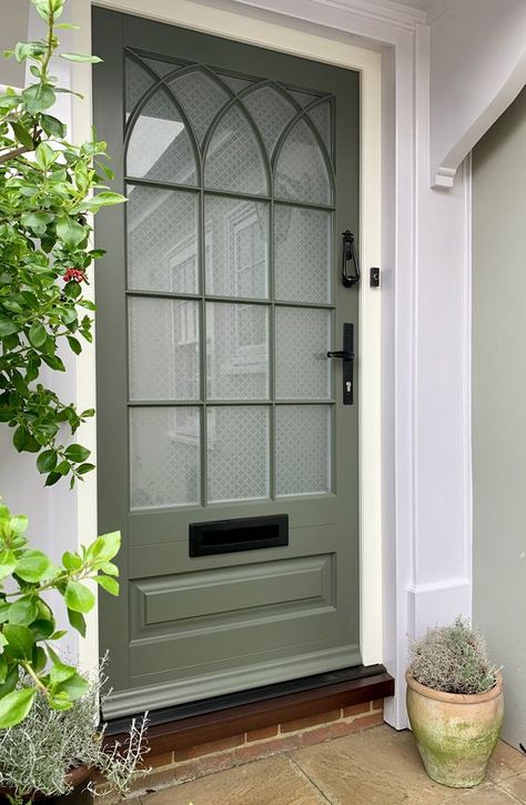 Green front doors