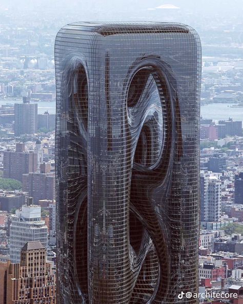 Skyscraper Concept, Biomimicry Examples, Turkish Architecture, Architectural Design Studio, New Architecture, Nyc Skyline, Arch Design, Parametric Design, Manhattan Skyline