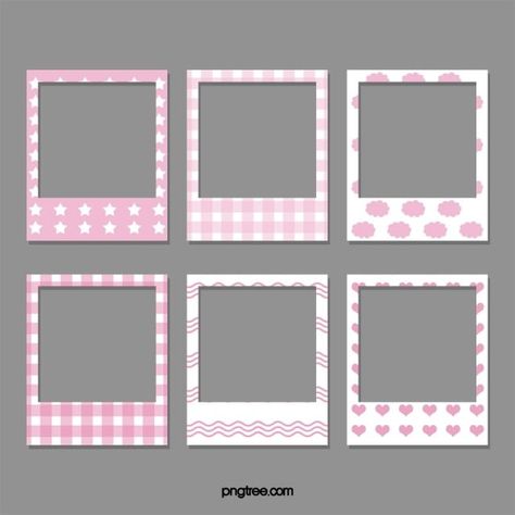 Pink Polaroid Frame, Polaroid Frame Aesthetic Template, Pink Foto, Picture Frame Pink, Pink Polaroid, Polaroid Png, Marco Polaroid, Polaroid Picture Frame, Cute Frame