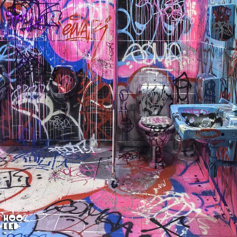 French Graffiti, Bathroom Graffiti, Graffiti Photography, Street Art Photography, Banksy Graffiti, Banksy Canvas, Lower East Side, Graffiti Artist, Street Art Graffiti