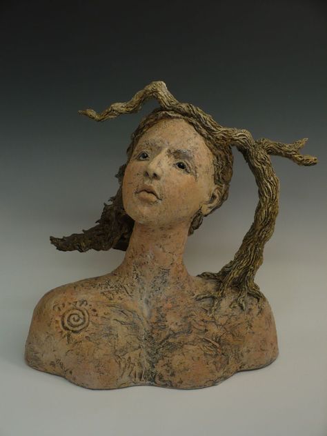 Golden Bough - Sculpture - Gallery - Ceramic Arts Daily Community Ceramic Arts Daily, Ceramic Sculpture Figurative, Organic Ceramics, Bust Sculpture, Art Corner, Ceramic Figures, Ceramic Clay, Buy Prints, Ceramic Sculpture