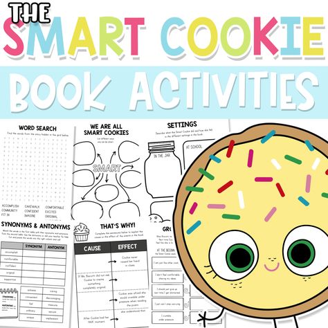 Jory John Author Study, The Smart Cookie Book Activities, Jory John Book Activities, Smart Cookie Printable, Cookie Activities, The Smart Cookie, Elf Classroom, Book Buddies, Read Aloud Activities