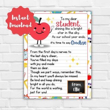 End of School Year Letter For Students, Last Day Of School Student Gift #thriftyfrugalmom #teachergift #teacherappreciation #cheapgifts #teacher #create #students #gifts. Go for more info 👉https://whispers-in-the-wind.com/top-10-graduation-gift-ideas/?teacher380 Student Gift From Teacher, Letter To Students, Student Birthday Gifts, Student Card, Goodbye Letter, The Last Day Of School, Student Birthdays, Student Teacher Gifts, Dear Students