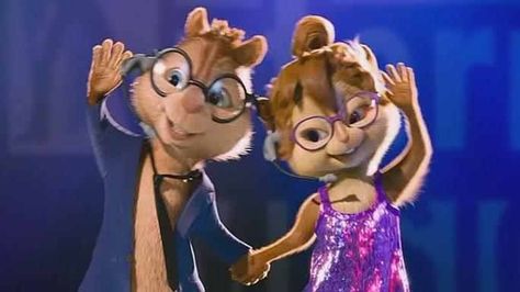 Simon And Jeanette, The Chipettes, Disney Collage, Alvin And The Chipmunks, Computer Animation, Halloween Inspo, Disney Couples, Comedy Films, Disney Plus