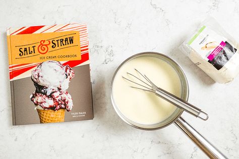 Salt And Straw Ice Cream Recipe, Ice Cream Base Recipe, Salt And Straw, Rolled Ice Cream, Cuisinart Ice Cream, Desert Ideas, Vanilla Ice Cream Recipe, Cream Custard, Ice Cream Base