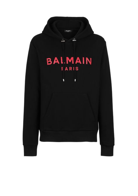 Luxury Men's Letter Print Sweatshirt, Luxury Logo Print Sweatshirt For Men, Balmain For Men, Luxury Black Hoodie With Logo Print, Balmain Hoodie, Designer Sweatshirts, Paris Logo, Balmain Paris, Innovative Fashion