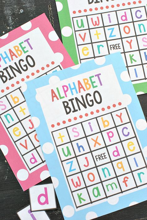 ABC Bingo Abc Bingo, Bingo Printable Free, Alphabet Party, Alphabet Bingo, Bingo Cards Printable, Alphabet Games, Lowercase Alphabet, Bingo Printable, Fun Games For Kids