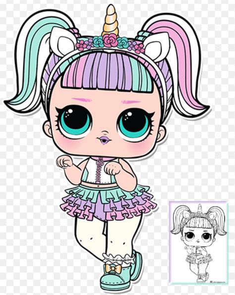 Clipart Lol Unicorn, Unicorn Surprise, Elsa Coloring, Lol Doll Cake, Lol Doll, Unicorn Doll, Unicorn Outfit, Unicorn Headband, Doll Party