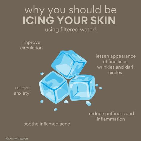 one of my favorite inexpensive and easy suggestions for home for inflamed, puffy, or lackluster skin is to 🧊 ICE YOUR FACE 🧊 get an facial ice mold or ice tray and fill it with filtered water and apply to the face for 2-3 minutes. this is especially helpful for red angry inflamed acne! you’ll thank me later 😌 As always, your skin CEO is available to chat all things skin health, products + routines, and esthetics or answer any questions you might have 🤍 #yourskinCEO #vaesthetician #license... Ice For Face Skin, Ice Your Face, Ice Face, Skin Care Spa, Ice Molds, Filtered Water, Thank Me Later, Improve Circulation, Health Products