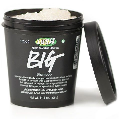 Lush's Big Shampoo Lush Big Shampoo, Sea Salt Shampoo, Limp Hair, Lush Products, Lush Cosmetics, Soften Hair, Handmade Cosmetics, Best Shampoos, Shampoos