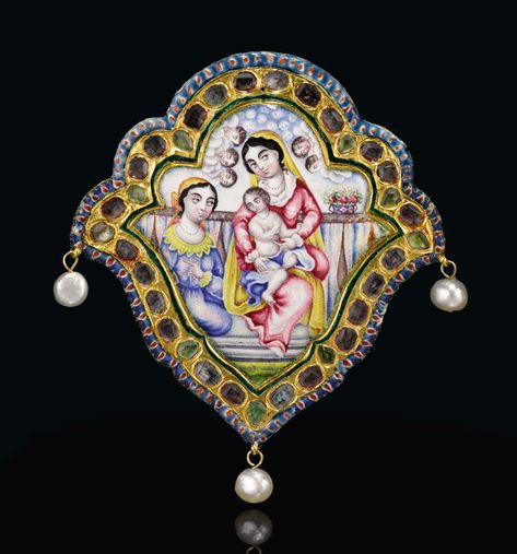 Persian Jewelry Iran, Qajar Jewelry, Persian Traditional Clothing, Qajar Art, Persian Dance, Persian King, Persian Jewelry, Colourful Stones, Old Iran