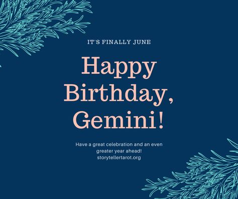 Happy Birthday Gemini - You Lover You. Happy Birthday Gemini, Happy Birthday, Birthday