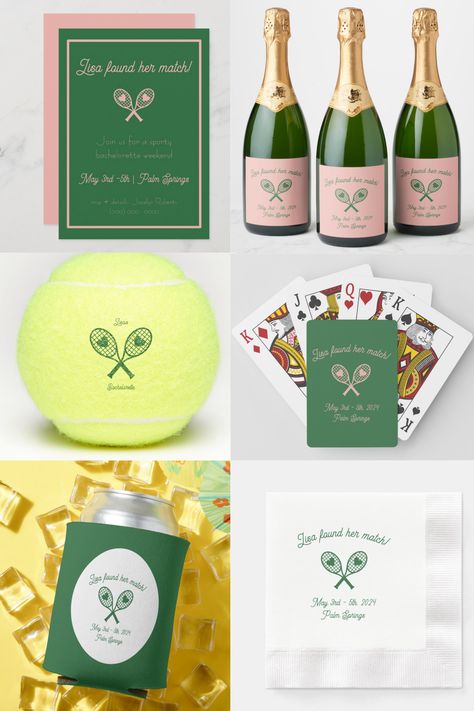 Everything you need for a tennis-themed bachelorette party or weekend! Tennis Bachelorette, Themed Bachelorette Party, Themed Bachelorette, Bachelorette Party Themes, Sun Designs, Bachelorette Weekend, Bridal Shower Theme, Palm Springs, Bachelorette Party