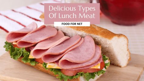 Lunch meat, also known as deli meat or cold cut meat is a quintessential ingredient for many American households. Sure, you can make a sandwich without it, but most of us don’t. Instead, we use lunch meat time and time again. Why not? It’s delicious, convenient, and there are many types of lunch meat out […] The post Types Of Lunch Meat first appeared on Food For Net. Deli Meat Recipes, Salami Rolls, Turkey Lunch Meat, Chicken Breast Sandwich, Make A Sandwich, Cold Cut, Stuffed Peppers Turkey, Chicken Ham, Turkey Pepperoni