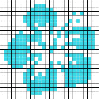 Hibiscus Pixel Grid, Crochet Tapestry Simple, Pixel Grid Crochet Aesthetic, Small Grid Crochet Patterns, Crochet Grid Patterns Small Simple, Small Crochet Tapestry, Pixel Grid Ideas Crochet With Mahum, Small Tapestry Crochet, Small Tapestry Crochet Pattern