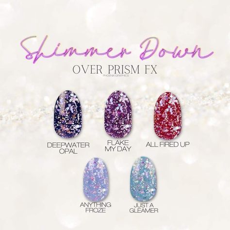 Shimmer Down Color Street, Nail Color Combos, Glitter Overlays, Nails Now, Fabulous Nails, Color Street Nails, Diy Manicure, Creative Nails, Nail Polish Colors