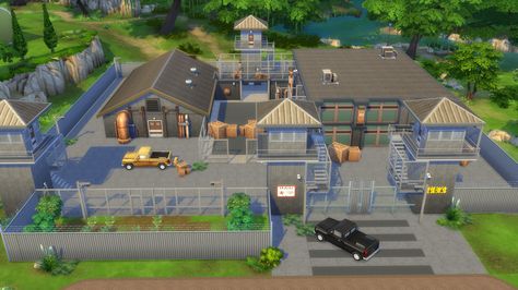 The Walking Dead Prison Sims 4 Prison, Walking Dead Prison, Walking Dead Characters, Los Sims 4, The Sims 4 Lots, Sims 4 Traits, Sims Building, Los Sims, Sims 4 Build