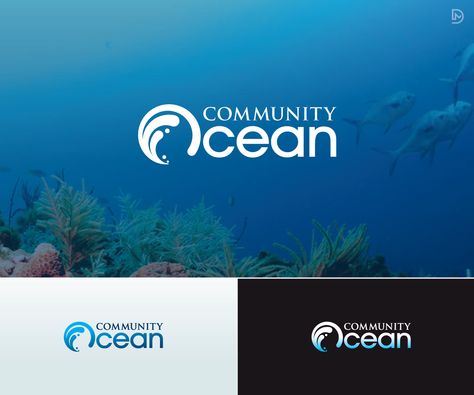 Logo for non-profit marine conservation organization, Community Ocean | 49 Logo Designs for Community Ocean Ocean Logo Ideas, Ocean Logo Design Ideas, Rov Logo, Environment Logo Design, Marine Logo Design, Ocean Logo Design, Ocean Environment, Marine Logo, Ocean Logo