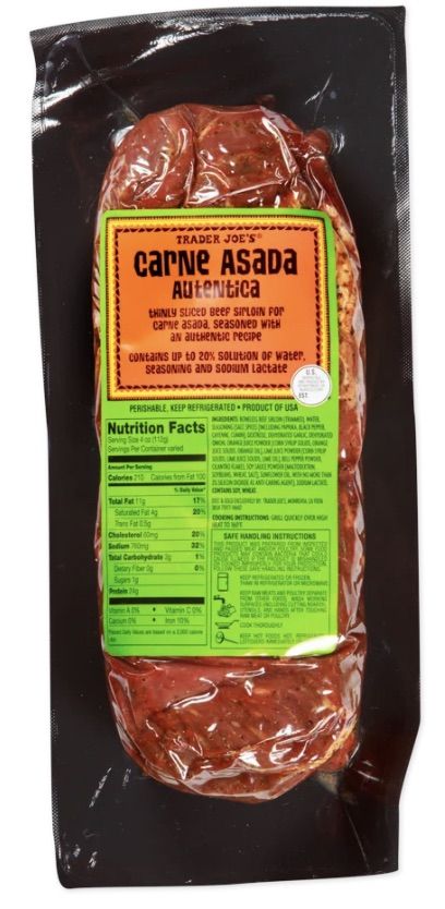 Trader Joe’s Carne Asada: Everything You Need to Know - AisleofShame.com Carne Asada Crockpot, Romesco Dip, Spicy Cashew Dressing, Dinner Tomorrow, Cashew Dressing, Easiest Meals, Pound Dropper, Carne Asada Recipes, Street Taco