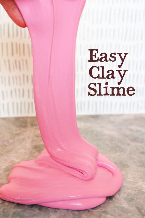 Learn how to make clay slime with this step-by-step guide. Perfect blend of creativity and sensory play for endless fun and customization. How To Make Clay For Slime, Clay Slime Recipe, Clay Activities For Kids, Slime With Clay, Best Slime Recipe, Kids Crafts Summertime, Perfect Slime, Cool Slime Recipes, Clay Slime