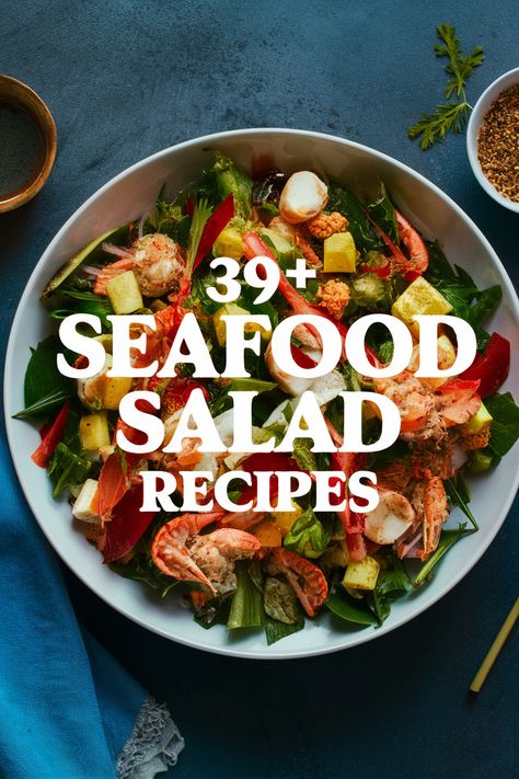 39+ Amazing Seafood Salad Recipes You’ll Want to Make for Your Next Gathering! Seafood salad lovers rejoice with these amazing recipes! Perfect for parties and gatherings. these refreshing dishes feature shrimp. crab. scallops. and fresh veggies. Easy to prepare. they add a splash of color and flavor to any table. Bring smiles and delicious bites to your next event with these tasty ideas! https://ostrali.com/foodr/seafood-salad-recipes Italian Seafood Salad, Cod Salad, Salad Lovers, Seafood Salads, Green Mango Salad, Seafood Dish Recipes, Sea Food Salad Recipes, Prawn Salad, Shrimp Salad Recipes