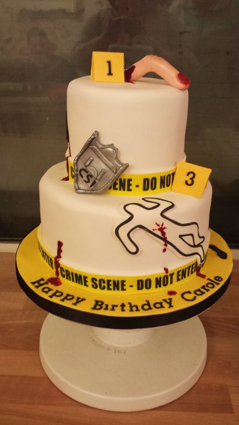 Forensic Cake Ideas, Forensic Science Graduation Cake, Detective Cake, Csi Party, Spy Cake, Science Birthday, Baking Project, Pretty Birthday Cakes, Happy Birthday Images