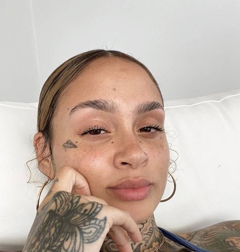 Kehlani Face, Kehlani Tattoo, Kehlani Instagram, Kehlani Parrish, Instagram Baddie, Baddie Fits, Face Tattoos, Kehlani, Face Tattoo