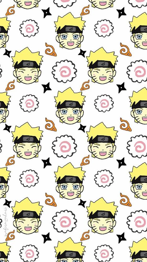 Chibi Wallpaper Naruto, Naruto Pattern Wallpaper, Anime Pattern Design, Naruto X Hello Kitty, Anime Birthday Wallpaper, Naruto Ramen Wallpaper, Anime Pattern Wallpaper, Naruto Chibi Wallpaper, Naruto Pattern