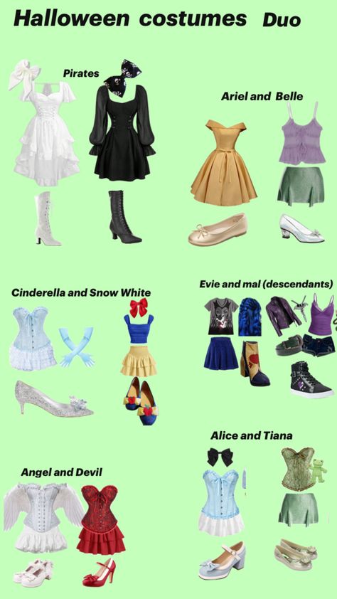 It’s that time of year people top off your Halloween with these cute costume combo’s for you and your bestie Besties Halloween Costumes, Pretty Halloween Costumes, Duo Halloween Costumes, Angel And Devil, Cute Costumes, Pumpkin Carving, Halloween Costumes, Halloween