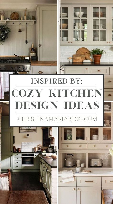 Kitchens don’t have to be cold and stark – they can be warm, cozy and collected. Here’s some of the best cozy kitchen design ideas for your home. Make Kitchen Cozy, Retro Kitchen Decor Farmhouse, Cozy Country Kitchen Ideas, Hygge Kitchen Interior Design, Cozy Kitchen Cabinets, Cosy Kitchen Ideas Small Spaces, Small Country Style Kitchen, Cozy Cottage Kitchen Aesthetic, Cozy Traditional Kitchen