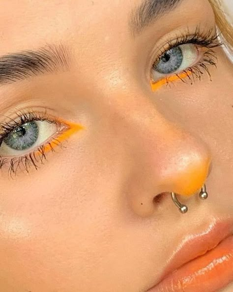 Orange Makeup, Swag Makeup, Dope Makeup, Creative Eye Makeup, Kesha, Eye Makeup Art, No Eyeliner Makeup, Makeup Pictures, Makeup Eyeliner