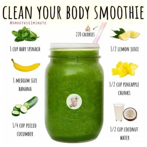 Nutritious Smoothie Recipes, Quick Smoothies, Smoothie Cleanse, The Smoothie Diet, Smoothie Diet Plans, Green Smoothie Recipes, Fruit Smoothie Recipes, Yummy Smoothies, Breakfast Smoothie