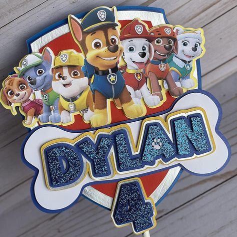 Luvish Creation customised Cake Topper Inspired by paw Patrol Theme: Amazon.in: Toys & Games Paw Patrol Cake Topper, Paw Patrol Theme, Paw Patrol Party Supplies, Mickey Mouse Cake Topper, Paw Patrol Stickers, Paw Patrol Birthday Cake, Girl Gift Baskets, Birthday Party Treats, Paw Patrol Toys