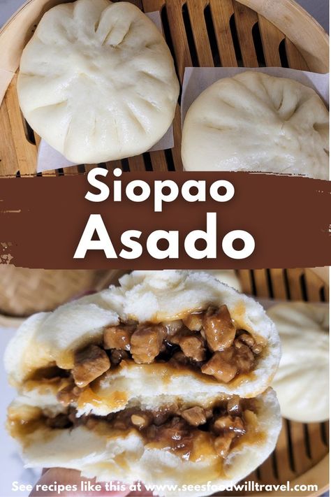 siopao asado or filipino pork bun recipe Pork Asado Recipe Filipino, Siopao Recipe Philippines, Siopao Filling Recipe, Pork Bun Recipe, Siopao Dough Recipe, Siopao Asado Recipe, Pork Asado, Siopao Recipe, Bangus Recipe