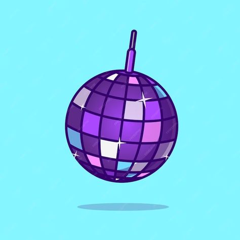 Premium Vector | Disco ball simple cartoon vector illustration new year stuff concept icon isolated Disco Ball Cartoon, Cartoon Disco Ball, Simple Cartoon, Disco Ball, Premium Vector, Graphic Resources, Vector Illustration