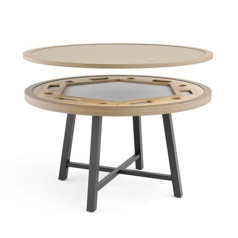 Owen 51-Inch Round Outdoor Game Patio Dining Table with Chess Board & Poker Race Track - N/A - On Sale - Bed Bath & Beyond - 38448005 Convertible Dining Table, Outdoor Game, Outdoor Furniture Design, Patio Dining Table, Modern Outdoor Furniture, Plastic Furniture, Aluminum Table, Outdoor Dining Furniture, Teak Outdoor