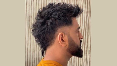 MS Dhoni in new hairstyle (courtesy of Alim Hakeem)Former India captain Mahendra Singh Dhoni is known for his personality. Haircuts vary from time to ... Check more at https://www.edustatus.in/ms-dhoni-captain-cool-dhoni-shines-with-new-hairstyle/ Ms Dhoni Hairstyle, Dhoni Hairstyle, Tiny Tattoos With Meaning, Mahendra Singh Dhoni, Baby Tattoo Designs, Baby Tattoo, Mens Hairstyles With Beard, His Personality, Monster Fishing